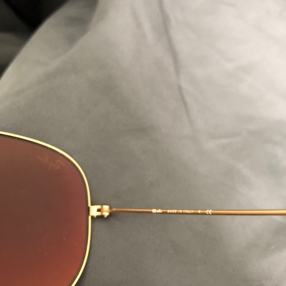 RAY BAN RB3025 Red Mirrored Aviator Sunglasses main image 6